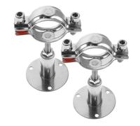 jojofuny Lot de 2 Porte-Bouteilles Muraux Réglables en Métal, Support Individuel pour Bouteilles de Vin de 38-40 à 50-95 Mm, Présentoir Mural Décoratif pour Cave, la Cuisine ou Bar,