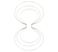 jojofuny Lot de 2 Serrage-têtes en Fer Triple Halo Doré et Argenté, Bandeaux de Costume D'ange Soi-même, Accessoires Cheveux Mariage et Halloween, Adaptés Tenues Traditionnelles Hanfu