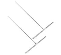 jojofuny Lot de 2 set de Spatules à Crêpes en Acier Inoxydable Large Taille Outil à Crêper Solide Poignée Ergonomique Accessoire Cuisine pour Crêpes et Pancakes Ustensiles