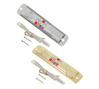 jojofuny Lot de 2 Sets de Mezouzahs Décoratives en Métal Argenté et Doré avec Parchemin Biblique Ornement Religieux Vintage pour Porte Décoration Spirituelle pour Maison Salon et