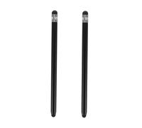 jojofuny Lot de 2 Stylets Tactiles Capacitifs en Alliage D'aluminium, Universels pour Écrans Tactiles de Téléphones et Tablettes, Précision Fluide, Design Rond Noir, Usage Mobile et Tablette