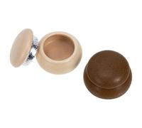 jojofuny Lot de 2 Tasses à Manucure en Céramique avec Couvercle Mini Taille Couleurs Avoine et Café Gobelets pour Nettoyage et de Stylos à Ongles Accessoires pour Salon de Nail Art et