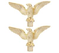 jojofuny Lot de 2 Têtes de Mât de Drapeau D’Aigle Ornement Résistant aux Intempéries pour Décoration Extérieure Fixation Stable pour Drapeaux Inclinés en Place Publique et Salle de