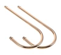 jojofuny Lot de 2 Tiges Creuses Courbées pour Lampe Murale M10 Filetées, Accessoires Éclairage Polyvalents, Finition Française Dorée, Format Compact 215Mm, Installation Facile, pour