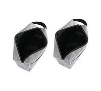 jojofuny Lot de 2 Trousses de Toilette Multifonctions Imperméables Gris Double Couche Grosse Capacité Paquet de Rangement Portables pour Cosmétiques et Maquillage pour Voyage