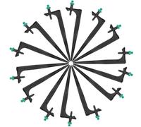 jojofuny Lot de 20 Buses de Brumisation Réglables 180° Piquet Support Amovible pour Irrigation Goutte à Goutte Jardin Serrage Pelouse - Arroseur Micro-Brumisation et Solide