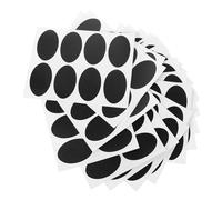 jojofuny Lot de 20 Étiquettes Autocollantes Ovales Noires 59X34 CM pour Bouteilles D’Assaisonnement Autocollants Imperméables Cuisine et Organisation des Contenants Alimentaires