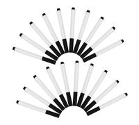 jojofuny Lot de 20 Marqueurs à Craie Liquide Noir pour Tableaux Blancs, Écriture Lisse et Effaçable Facilement, Plastique Solide, pour Salles de Réunion et Classe