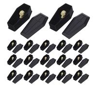jojofuny Lot De 20 Mini Figurines D'Halloween Cercueils Miniatures Têtes De Mort Ornements De Scène Village D'Horreur Artisanat Pour De Fête Décoration De Table
