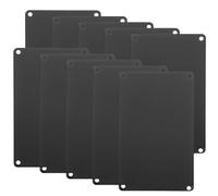 jojofuny Lot de 20 plaques métalliques vierges - Plaques nominatives rectangulaires en métal noir, aluminium noir, 1 mm d'épaisseur, pour gravure, loisirs créatifs, sublimation, 10 x 6 cm