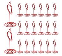 jojofuny Lot de 20 Porte-Cartes de Table de Piment Rouge, 6,6 Cm, Clips Robustes pour Marque-Places Mariage et Concours Culinaires, Décoration Festive pour Tables D’Anniversaire