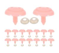 jojofuny Lot de 20 Set de Nez de Cochon Sécurité Rose avec Rondelles Accessoires Fantoche pour Fabrication Peluches, Poupées en Peluche et Marionnettes DIY Taille 19x26 Mm Loisirs Créatifs