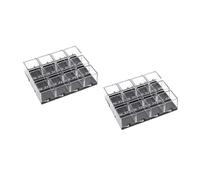 jojofuny Lot De 24 Boîtes De Présentation Pour Spécimens De Pierres Précieuses Boîtier De Rangement En Forme De Boîtier Rectangulaire Carré De Présentation Pour Minéraux