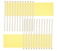 jojofuny Lot de 25 Petits Drapeaux à Main Jaunes 14X21 CM Mini Drapeaux Portatifs Résistants à L'Usure pour Décoration de Fête Parade Événements et Jardin