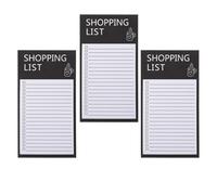 jojofuny Lot de 3 Blocs-notes pour Réfrigérateur Dos Aimanté Complet, Papier Lisse, Style Rustique, Décoration Listes de Courses