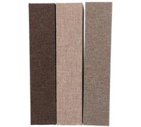 jojofuny Lot de 3 Boîtes de Rangement de Livres Factices en Toile de Jute Dimensions 22 X 15 X 45 CM Couleurs Kaki Marron Foncé et Marron Clair Décoration Bureau et Bibliothèque