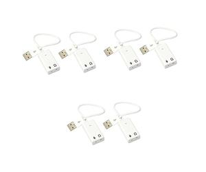 jojofuny Lot De 3 Cartes Son pour Ordinateur Pratiques Indépendantes avec Filtrage du Bruit Microphone Facile À Utiliser 2 Pièces X 3