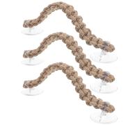 jojofuny Lot de 3 Cordes à Grimper en Jute Tressé pour Reptiles et Petits Animaux Accessoires Sécurisés pour Terrarium Perchoir d'escalade pour Bernard-L'Hermite Dragon Barbu et