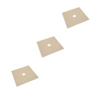 jojofuny Lot De 3 Feuilles De Revêtement Beige Pour Plaque De Cuisson À De Four Non Nettoyante Résistante Réutilisable Prédécoupée Pour Brûleurs À 4 Pièces X 3
