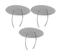 jojofuny Lot de 3 Filtres à Théière en Acier Inoxydable 304, Passoires à Mailles Fines Rondes pour Infusion de Feuilles de Thé, Filtre Solide et Réutilisable, Accessoire Pratique