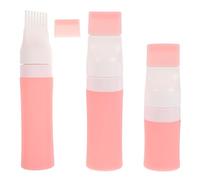 jojofuny Lot de 3 Flacons de Voyage en Silicone Souple 38 Ml 60 Ml et 80 Ml Distributeurs Réutilisables pour Shampoing Lotion et Après-Shampoing Petits Contenants Compacts pour Voyages