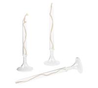 jojofuny Lot de 3 Lampes à Pétrole en Verre Transparent, Lampe à Huile Vintage pour Usage Intérieur, Décoration Romantique pour Mariage, Dîner et Bureau, Style Nordique, 3 Pièces