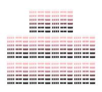 jojofuny Lot De 3 Lot de 3 Paquets D’onglets Adhésifs Dégradés Noirs et Roses, Marque-pages Autocollants pour Classement de Documents et Livres, 60 Grandes 120 Moyennes 240 Petites