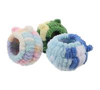 jojofuny Lot de 3 Nids Chauds pour Cage à Oiseaux Cabanes en Peluche Isolantes pour Perroquets Perruches et Pinsons Nid Douillet d'hiver Vert Rose et Bleu Accessoires Lavables et