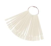 jojofuny Lot de 3 Palettes Éventail 150 Pièces Couleur Naturelle pour Présentation et Pratique des Ongles Cartes Conseils Manucure Anneau Métal Accessoires Nail Art Salon et Usage