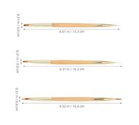 jojofuny Lot de 3 Pinceaux Double Embout pour Nail Art Stylo de Manucure Multifonctionnel Pinceau Sculpteur Japonerie pour Ongles Outils de Dessin Précis pour Décoration et Modelage