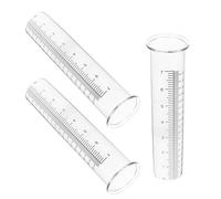 jojofuny Lot de 3 Pluviomètres Extérieurs 18 CM en Plastique Résistant au Gel Fissures Tube Gradué Clair pour Mesure Précise des Précipitations en Jardin Terrasse et Activités Scolaires