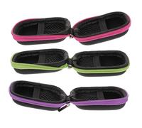 jojofuny Lot de 3 Pochettes de Rangement pour Huiles Essentielles Paquet de Transport Compact et Léger pour Flacons Roll-on Couleurs Assorties Vert Violet et Rose Protection Sécurisée