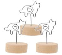 jojofuny Lot de 3 Porte-cartes de Table Animaux en Métal Clips Mémo Petits Chats Support Porte-noms Table Porte-photos et Porte-numéros Décoratifs Accessoire Bureau Mariage Pratique