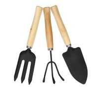 jojofuny Lot de 3 Set de Set de Outils de Jardinage pour Garçon et Filles avec Poignées en Bois, Truelle et Mini-Pelle Multifonction Facile à Transporter pour Plantes en Intérieur