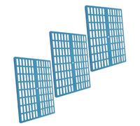jojofuny Lot de 3 Tapis de Repos pour Cage à Lapin 34x25x1 Cm Bleu, Tapis pour Petits Animaux Trous D’évacuation, Coussinets Robustes en Plastique pour Hamster et Cochon D’Inde, Adapté