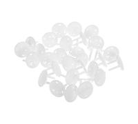jojofuny Lot de 30 Caches-prises en Abs Forme Ours Blanc pour Bébé, Protection Prise Électrique Norme Européenne, Prévention des Débris et Sécurité Garçon et Filles