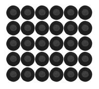jojofuny Lot de 30 Coussinets D'oreillette en Mousse Noire 5cm Respirants et Confortables pour Casque Audio, Accessoires de Rechange pour Écouteurs et Casques