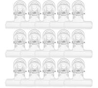 jojofuny Lot de 30 Pinces en Plastique Transparentes pour Manucure, Outil de Nail Art Réutilisable, Facile à Ranger, pour Décoration Ongle Nail Art