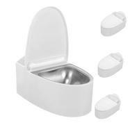 jojofuny Lot de 4 Cendriers Muraux pour Salle de Bain en Métal Couvercle Anti-Odeurs Design Original de Toilette Gain de Place pour Intérieur Cendrier Décoratif et Fonctionnel