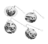 jojofuny Lot de 4 de Passoires à Thé Réutilisables en Acier Inoxydable avec Formes Mignonnes pour Rapide, Filtre à Thé Pratique Adapté aux Enseignants Personnes Âgées