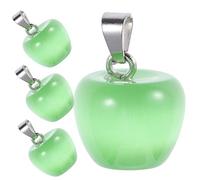 jojofuny Lot De 4 Pendentifs En Pour Bijoux Bracelets Porte-Clés Mini-Colliers Boucles D'Oreilles Pierre Verte