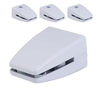 jojofuny Lot de 4 Pinces en Alliage D'aluminium pour Cloison de Bureau, Base D'écran Stable, Support pour Panneaux de Séparation de 4 à 20 Mm, Clips de Protection D'intimité, Accessoires