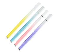 jojofuny Lot De 4 Stylets Tactiles Colorés Dégradés pour Tablette Et Smartphone, Stylet Capacitif en Métal Robuste, Haute Sensibilité, Design Pratique Et Fin, Usage Professionnel Et Quotidien