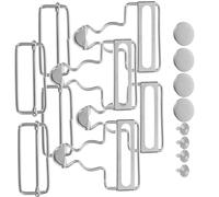 jojofuny Lot de 40 boucles de rechange en métal pour salopettes : clips de rechange avec boucle coulissante et boutons pour jeans, bretelles, pantalons, accessoires de couture DIY