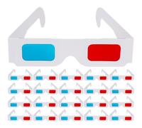 jojofuny Lot de 40 Lunettes 3D en Papier Anaglyphe Rouge et Bleu Légères et Universelles pour Films 3D et DVD Accessoires Cinéma Portables et Compatibles pour Adultes et Garçon et Filles