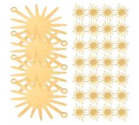 jojofuny Lot de 40 Pendentifs Tournesol DIY en Alliage 22x26 Mm, Breloques Connecteurs pour Fabrication de Bijoux, Kit Création Colliers Bracelets, Accessoires Charms Artisanaux