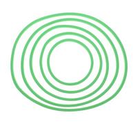 jojofuny Lot de 5 Anneaux Flottants Verts en Plastique Solide pour Plantes d'Aquarium Supports Réutilisables pour Lentilles d'eau Flottantes Anneaux d'alimentation pour Poissons Adaptés