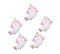 jojofuny Lot de 5 Ballons Aluminium Licorne de Mer Rose Décoration Anniversaire Ballon D’Anniversaire Créatif et Décoratif pour Fête Accessoire Photo pour Célébrations Festives