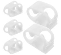jojofuny Lot de 5 Clips de Commande pour Tube D'eau en Pom Blanc, Contrôle Précis du Débit, Facile à Utiliser, pour Laboratoire et Expériences Chimiques