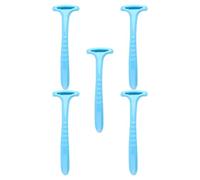 jojofuny Lot de 5 Grattoirs à Pédicure Bleus pour Éliminer Callosités et Peaux Mortes, Outil Exfoliant pour Pieds et Jambes, Coupe-callosités Pratique pour Soin des Pieds à Domicile